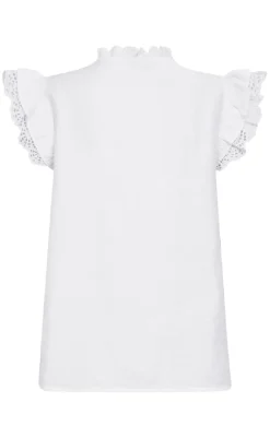 Discount Bluse - Lisa - Brilliant White Bluser