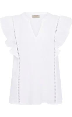 Online Bluse - Uline - Brilliant White Bluser