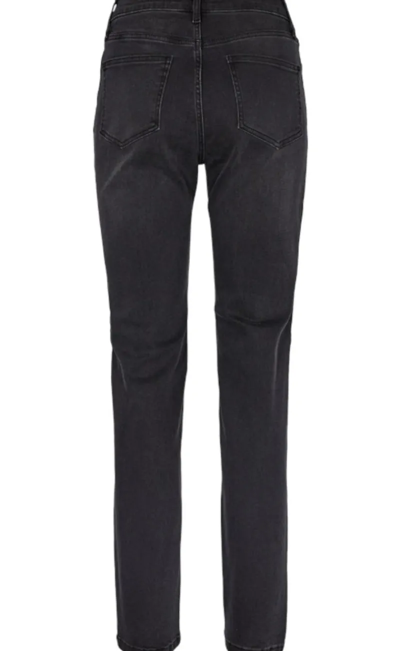 Outlet Bukser - Harlow Straight - Black Denim Bukser & Jeans