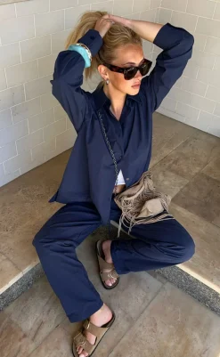 New Bukser - Jally - Navy Blazer Bukser & Jeans|Blazere & Indejakker