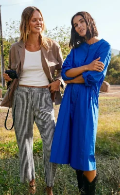 Online Bukser - Lava  - Black W. Off White Bukser & Jeans