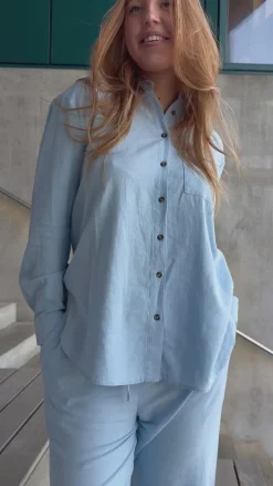 Sale Bukser - Lava  - Chambray Blue Bukser & Jeans