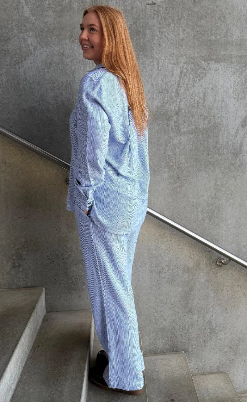 New Bukser - Lava - Off White w. Nebulas Blue Bukser & Jeans