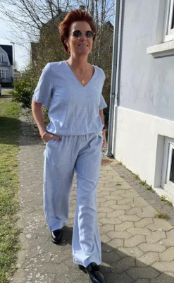 New Bukser - Lava - Off White w. Nebulas Blue Bukser & Jeans