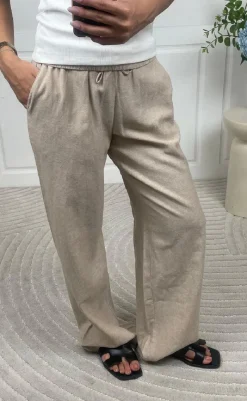 New Bukser - Lava  - Sand Melange Bukser & Jeans