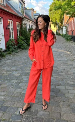 New Bukser - Lava Ankle - Hot Coral Bukser & Jeans