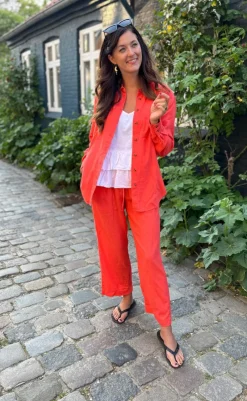 New Bukser - Lava Ankle - Hot Coral Bukser & Jeans