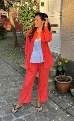 New Bukser - Lava Ankle - Hot Coral Bukser & Jeans