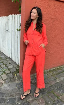New Bukser - Lava Ankle - Hot Coral Bukser & Jeans