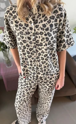 Hot Bukser - Lavisco - Sand Melange w. Black Bukser & Jeans