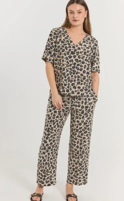 Hot Bukser - Lavisco - Sand Melange w. Black Bukser & Jeans