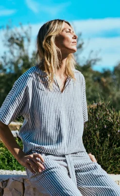 Hot Bukser - Lavisco - Star Off-white w. Navy Blazer Bukser & Jeans|Blazere & Indejakker