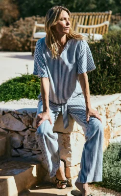 Hot Bukser - Lavisco - Star Off-white w. Navy Blazer Bukser & Jeans|Blazere & Indejakker