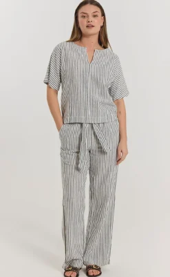 Hot Bukser - Lavisco - Star Off-white w. Navy Blazer Bukser & Jeans|Blazere & Indejakker