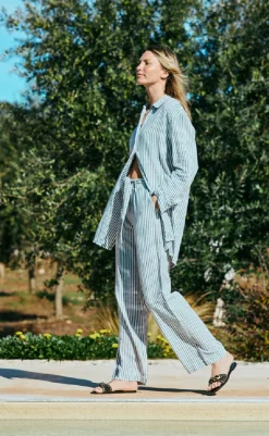 Hot Bukser - Lavisco - Star Off-white w. Navy Blazer Bukser & Jeans|Blazere & Indejakker