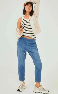 Clearance Bukser - Marvin - Medium Blue Denim Bukser & Jeans