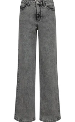 New Bukser - Milly - Light Grey Denim Bukser & Jeans