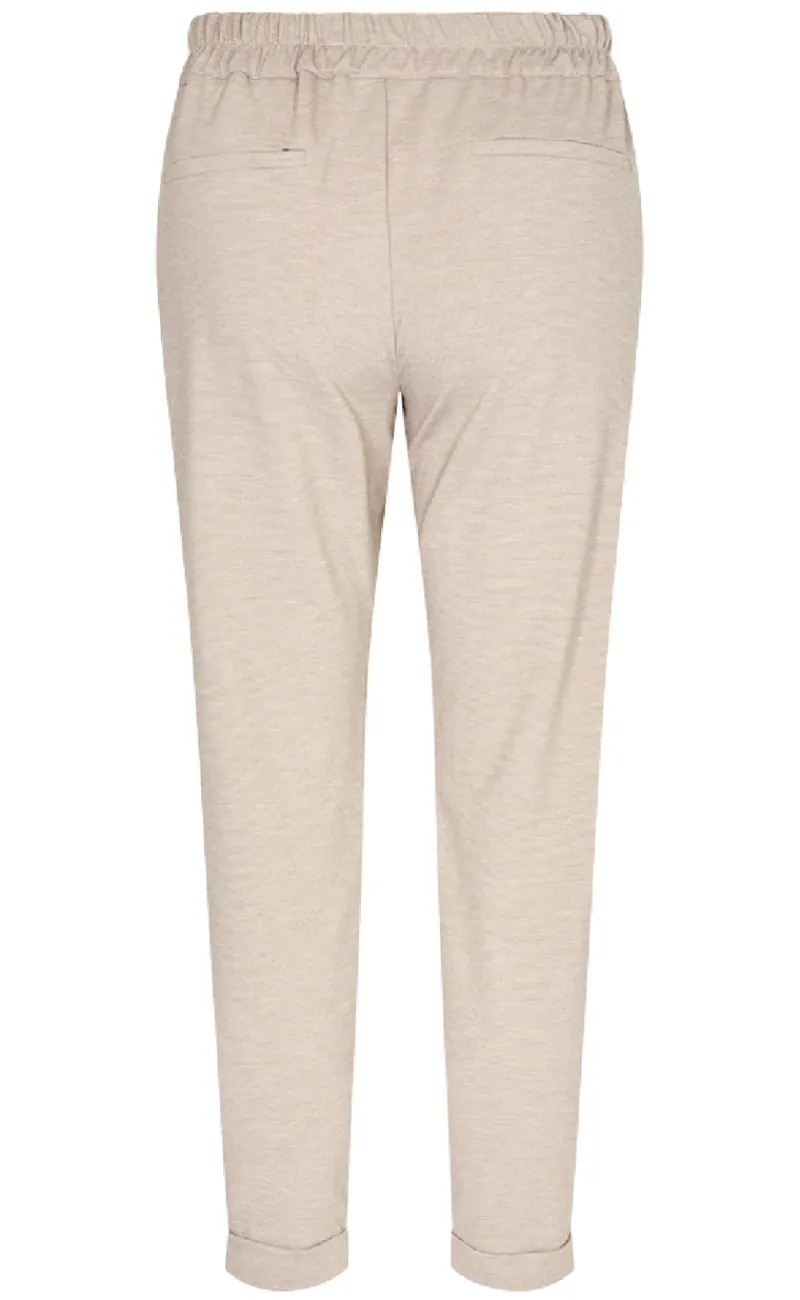 Hot Bukser - Nanni Ankle - Silver Mink Melange Bukser & Jeans