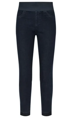 Sale Bukser - Shantal Ankle Raw - Dark Blue Denim Bukser & Jeans