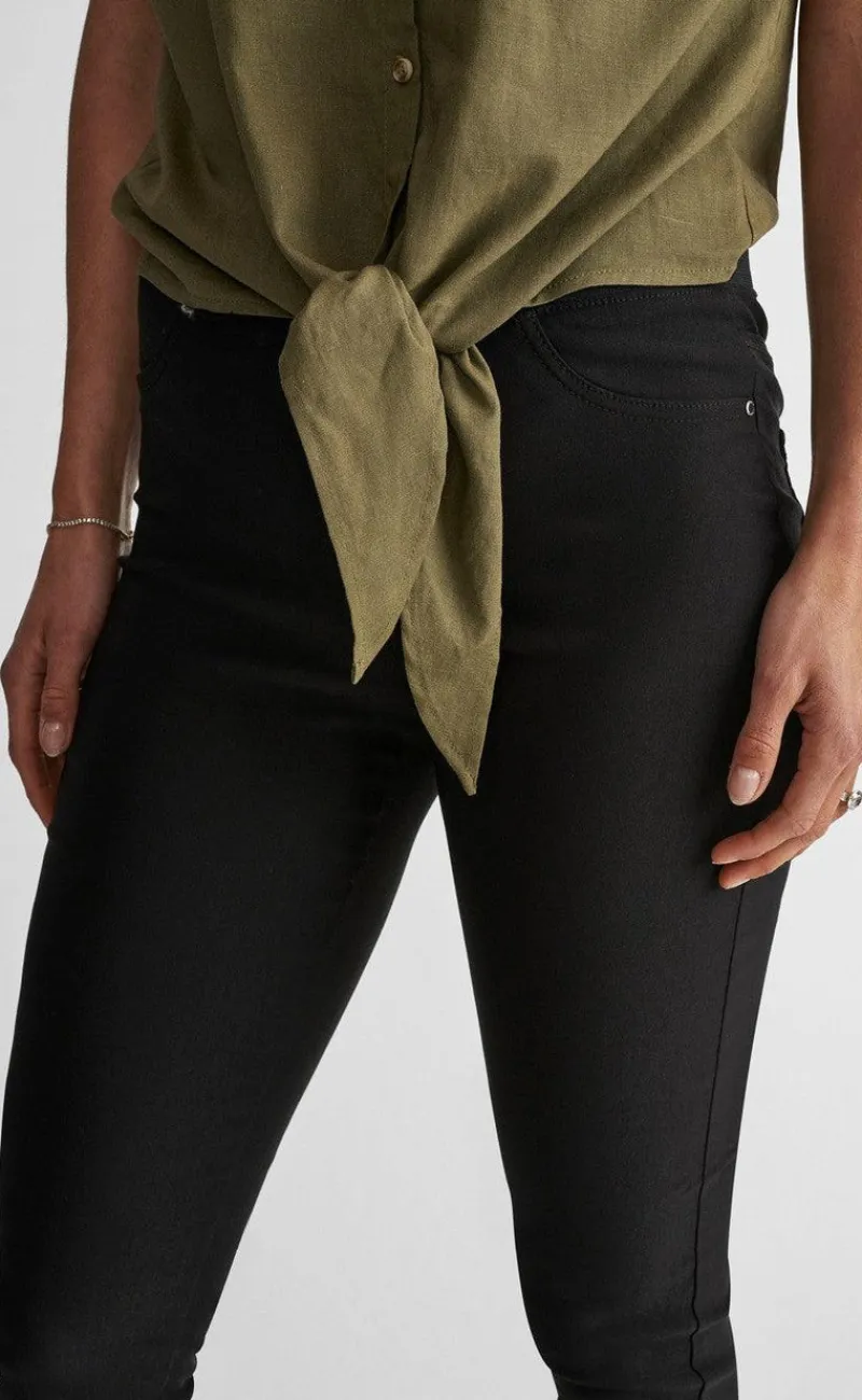 Online Bukser - Shantal Power - Black Bukser & Jeans