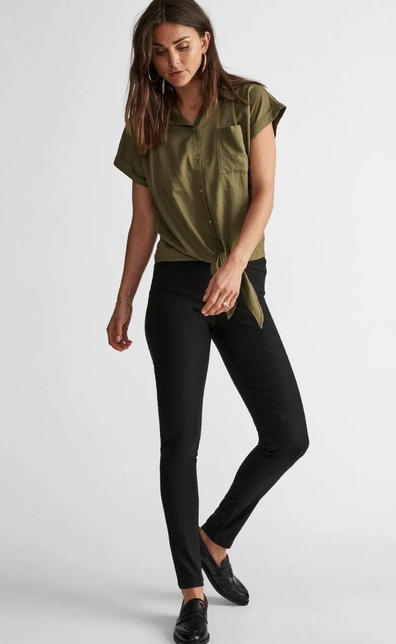 Online Bukser - Shantal Power - Black Bukser & Jeans