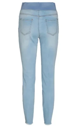 Outlet Bukser - Shantal Ankle Broken - Bleached Blue Denim Bukser & Jeans