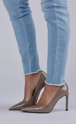 Outlet Bukser - Shantal Ankle Broken - Bleached Blue Denim Bukser & Jeans