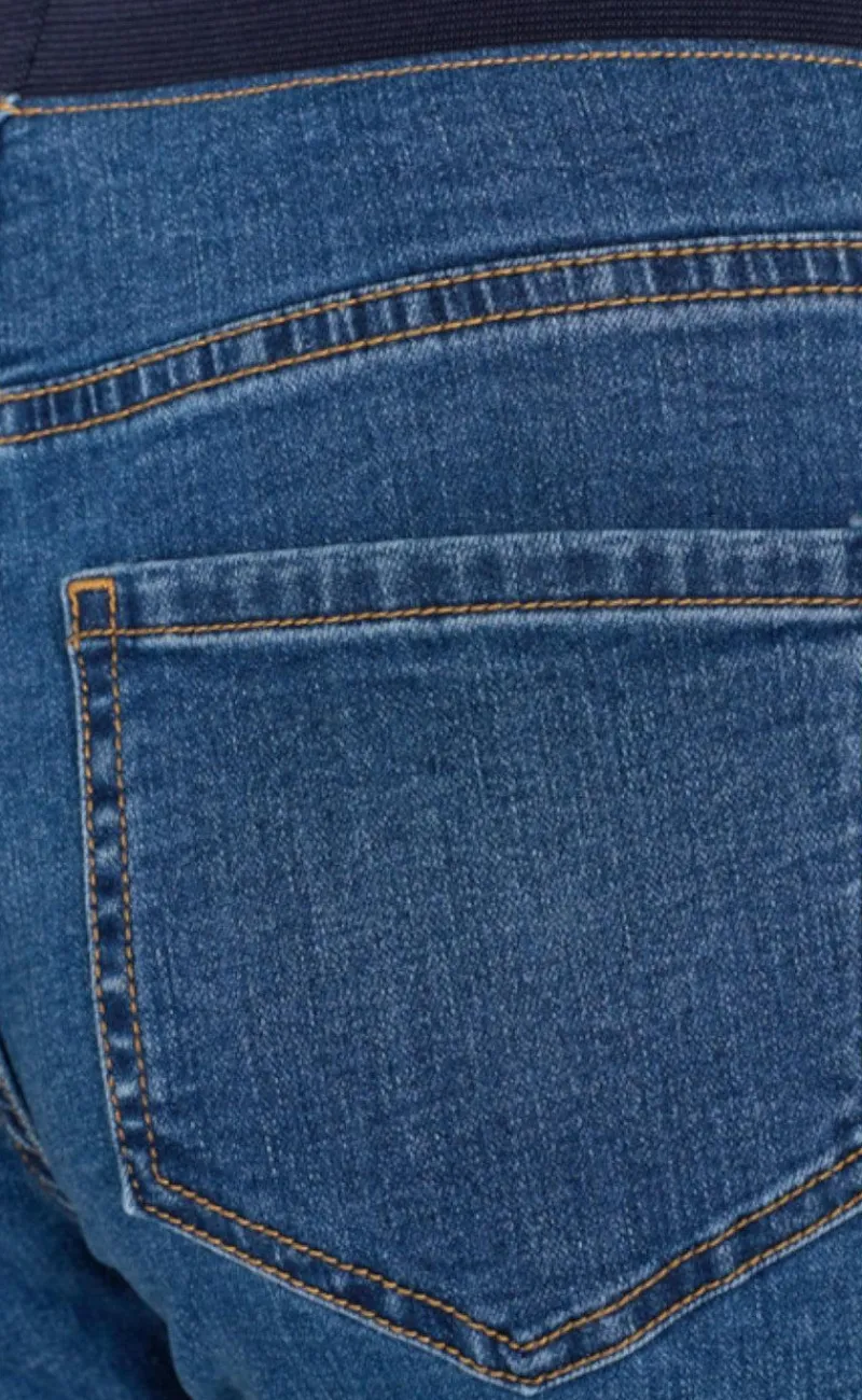 Outlet Bukser - Shantal Ankle Raw - Medium Blue Denim Bukser & Jeans