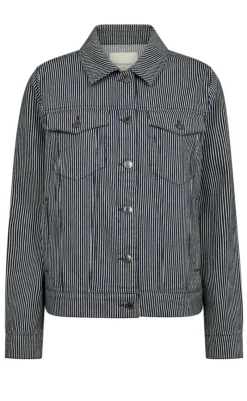 Online Jakke - Melly - Off-white w. Navy Blazer Blazere & Indejakker|Jakker & Frakker