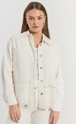 Hot Jakke - Tanni - Star Off-white Jakker & Frakker|Alt Overtøj