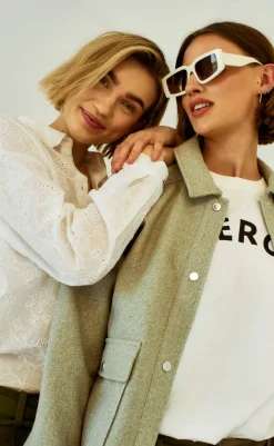 Outlet Jakke - Yanna - Deep Lichen Green Mel. Jakker & Frakker|Alt Overtøj