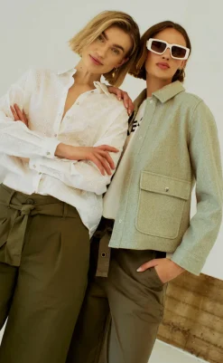 Outlet Jakke - Yanna - Deep Lichen Green Mel. Jakker & Frakker|Alt Overtøj