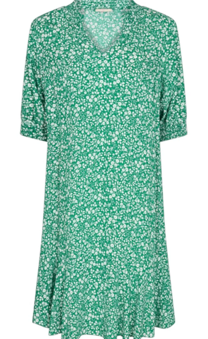 Outlet Kjole - Adney - Pepper Green W. Off White Kjoler