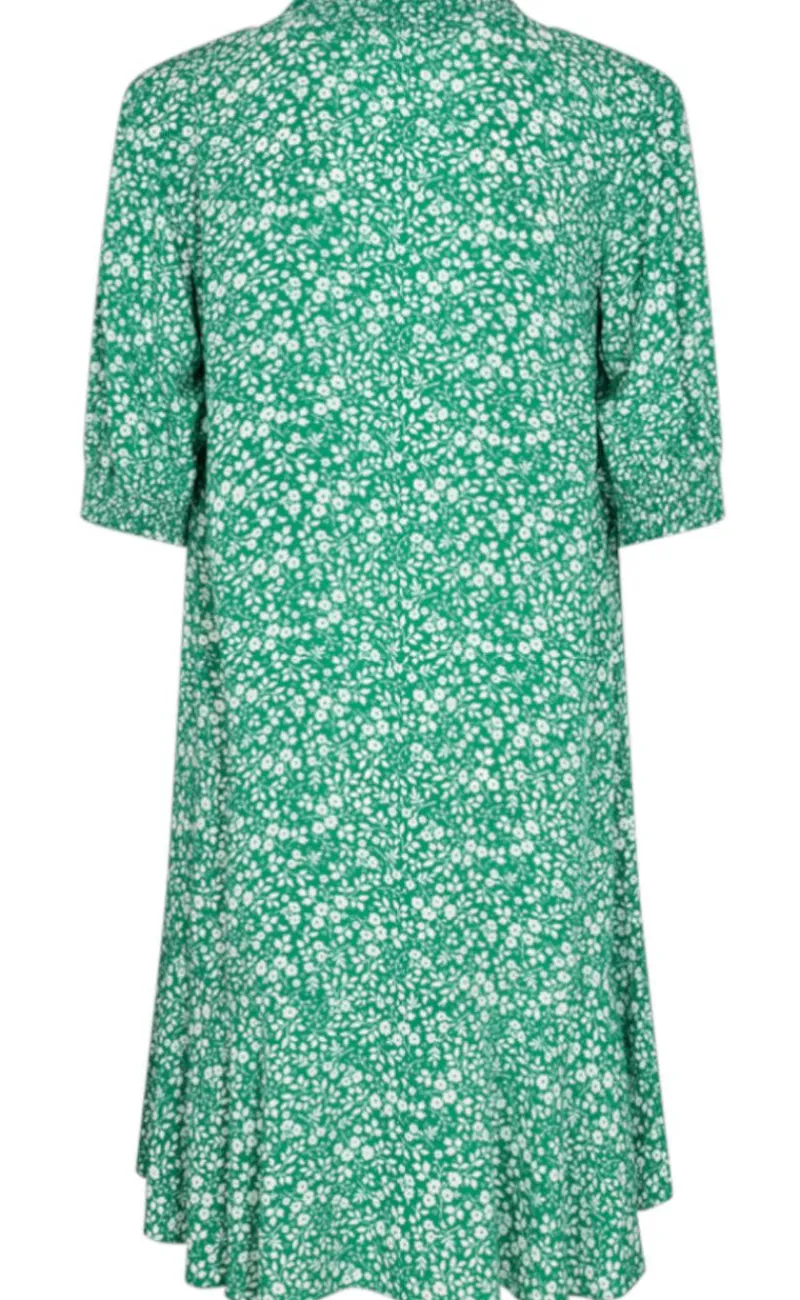 Outlet Kjole - Adney - Pepper Green W. Off White Kjoler