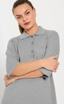 Sale Kjole - Ani - Medium Grey Melange Kjoler