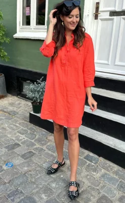 Sale Kjole - Laluna - Hot Coral Kjoler