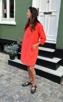 Sale Kjole - Laluna - Hot Coral Kjoler