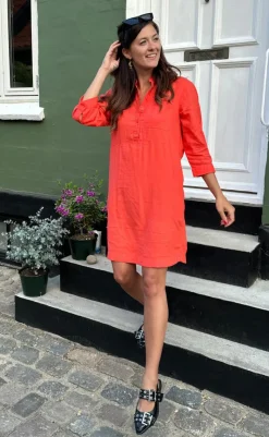 Sale Kjole - Laluna - Hot Coral Kjoler