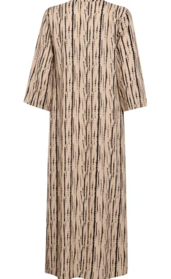 Online Kjole - Larin - Sand Melange w. Black Kjoler