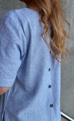 Clearance Kjole - Lava - Off-white w. Nebulas Blue Kjoler