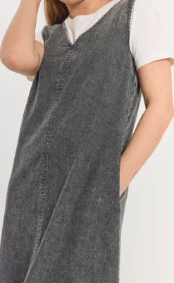 Online Kjole - Lisea 207090 - Vintage Grey Denim Kjoler