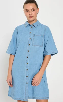 Kjole - Lisea - Light Blue Denim Kjoler
