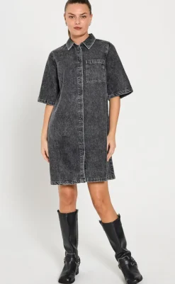 Online Kjole - Lisea - Vintage Grey Denim Kjoler