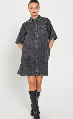 Online Kjole - Lisea - Vintage Grey Denim Kjoler