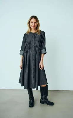 Hot Kjole - Malay - Black Denim Kjoler