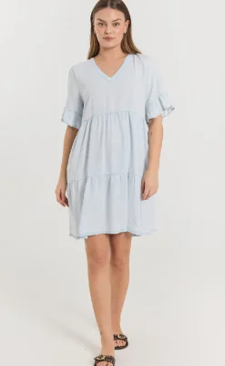 Clearance Kjole - Renna - Light Blue Denim Kjoler