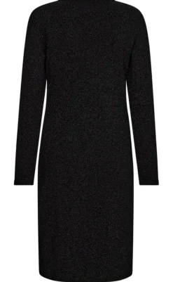Clearance Kjole - Sissel - Black W. Black Metallic Kjoler