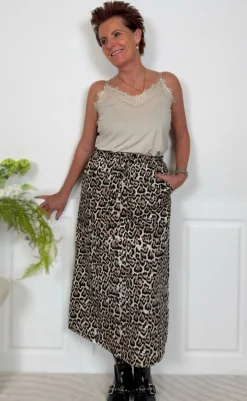 Outlet Nederdel - Malay - Rainy Day w. Silver Mink Nederdele