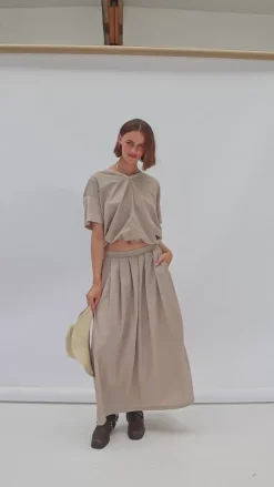 Sale Nederdel - Mindy - Simply Taupe Nederdele