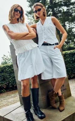 Sale Shorts - Cilla - Brilliant White Shorts